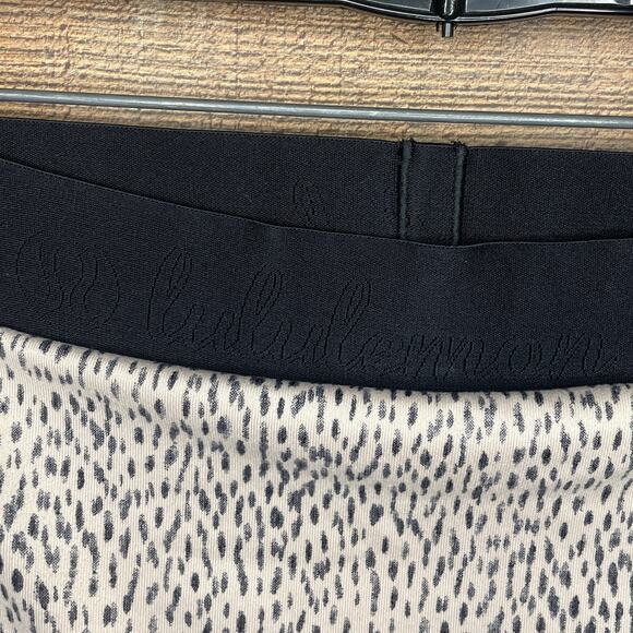 Lululemon Wunder Under SE Dance Roll Down Waist Leggings Skirt Ace Spot SZ 4 - Picture 4 of 10